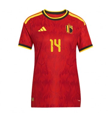 Belgien Dodi Lukebakio #14 Hjemmebanetrøje Dame VM 2026 Kortærmet